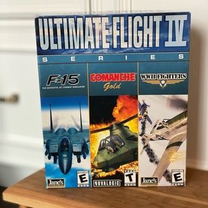 Ultimate Flight IV Vintage 90s Computer Games F-15, Comanche Gold WWII Fighters